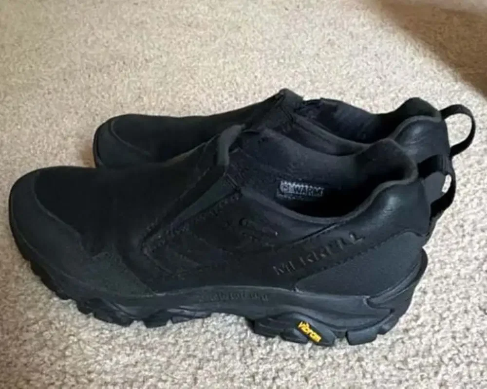 Merrell Men's Coldpack 3 Thermo Moc Waterproof Slip-On Shoes Black